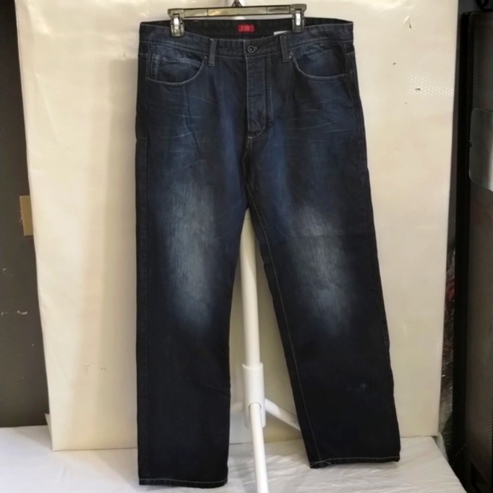 Sean John Relaxed Hamilton Fly Button Front Denim… - image 6